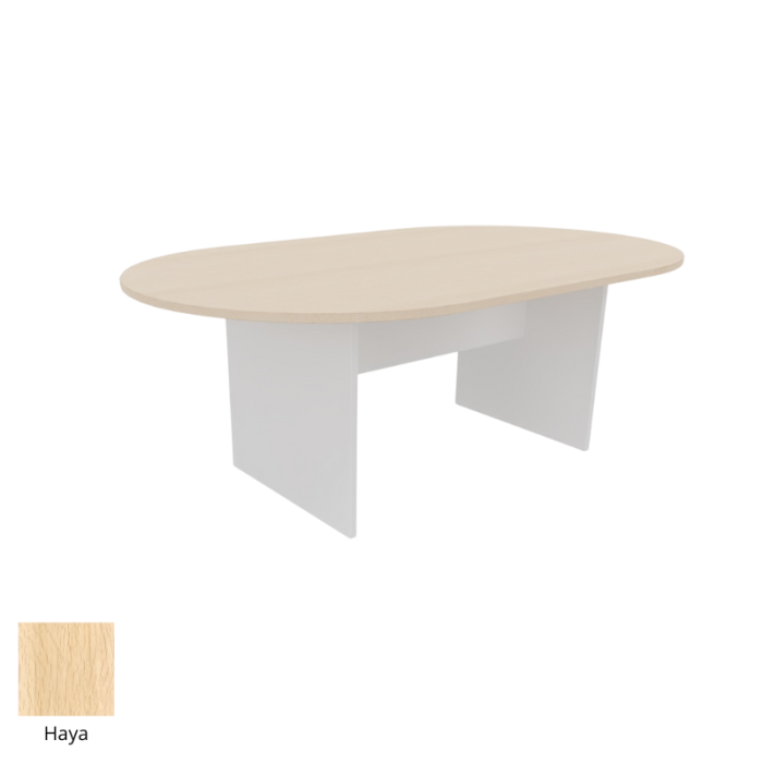 Mesa de reunión serie TINA medida 200 x 120 cm, forma ovalada