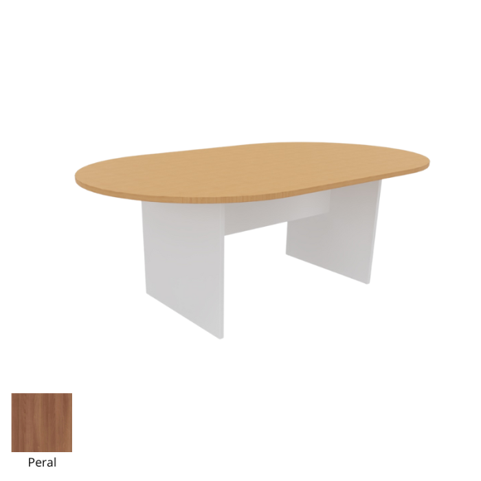 Mesa de reunión serie TINA medida 200 x 120 cm, forma ovalada