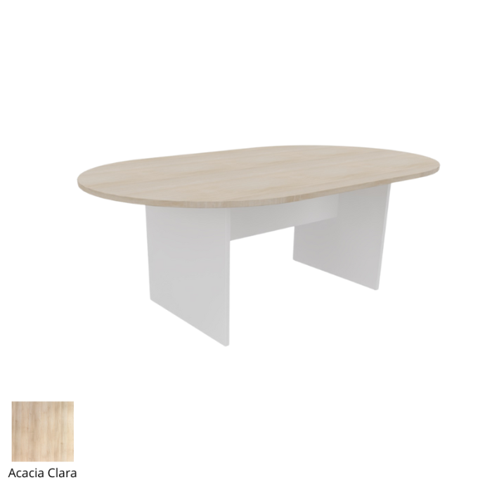 Mesa de reunión serie TINA medida 200 x 120 cm, forma ovalada