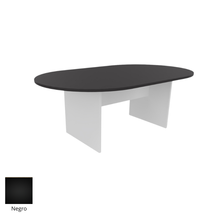 Mesa de reunión serie TINA medida 200 x 120 cm, forma ovalada
