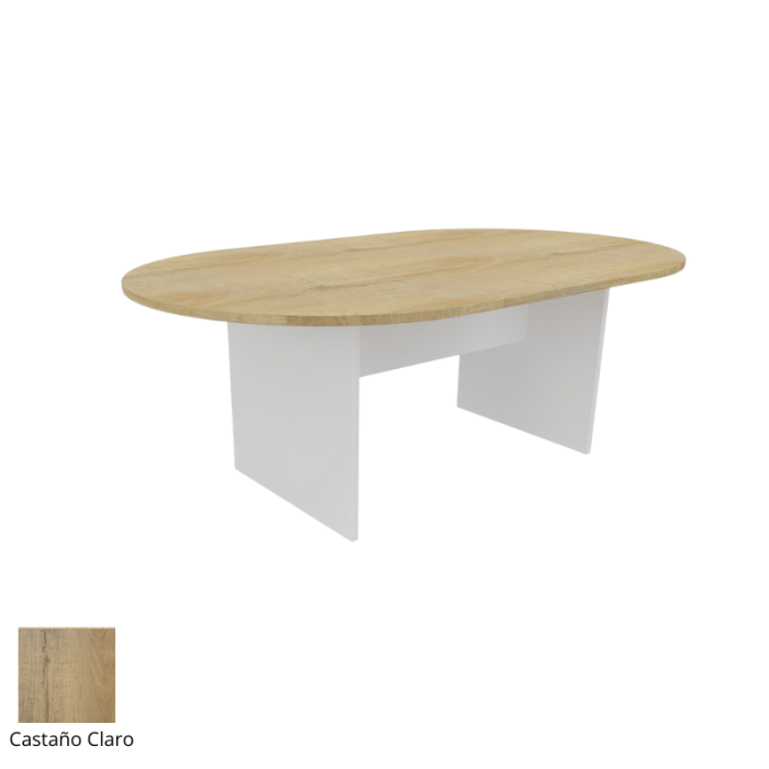 Mesa de reunión serie TINA medida 200 x 120 cm, forma ovalada
