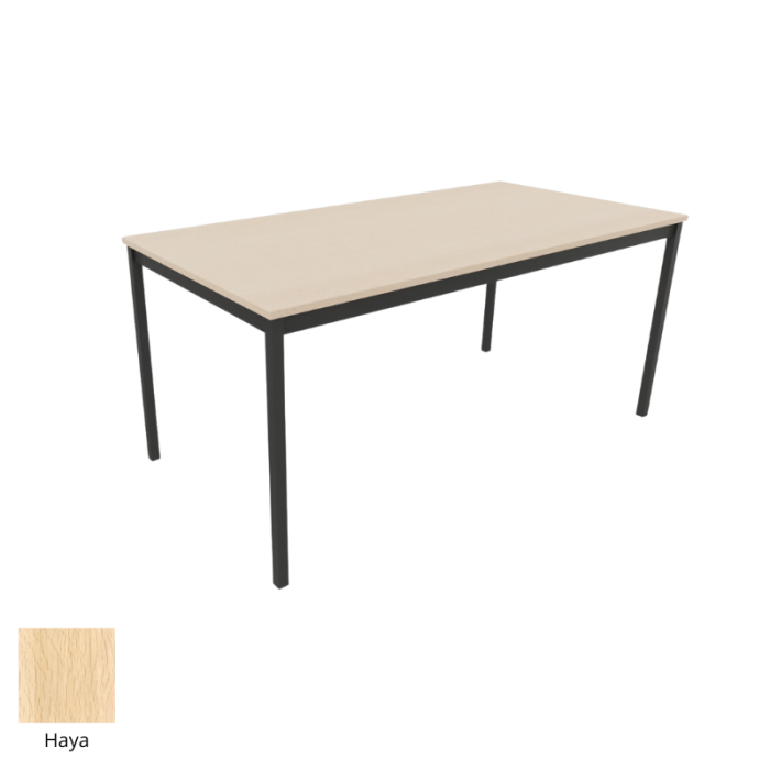 Mesa colectividad rectangular estructura perimetral serie DAI fondo 60, 70, 80 cm