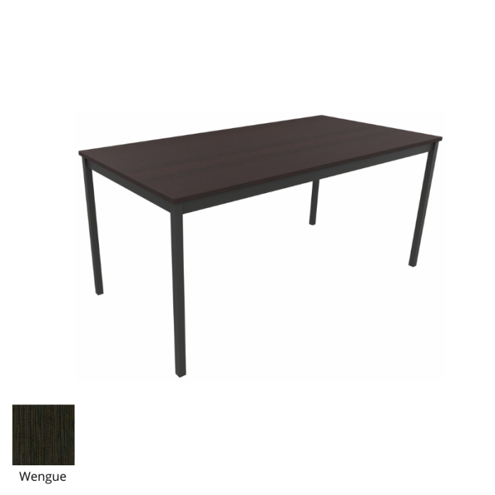 Mesa colectividad rectangular estructura perimetral serie DAI fondo 60, 70, 80 cm