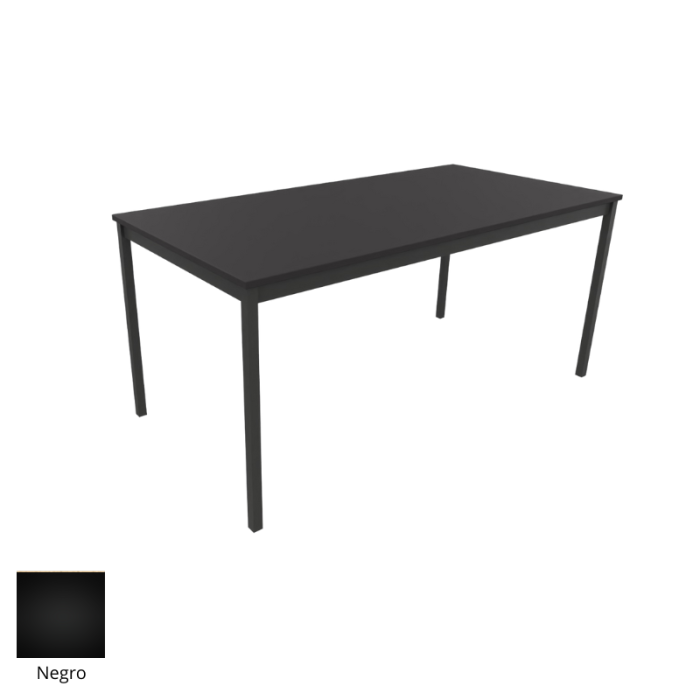 Mesa colectividad rectangular estructura perimetral serie DAI fondo 60, 70, 80 cm