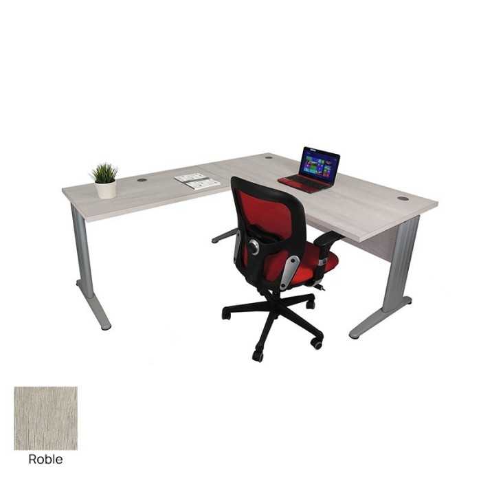 Mesa de oficina EURO 3000 con ala de Euromof