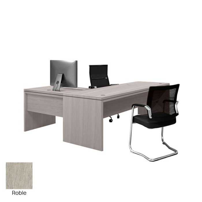 Mesa de despacho COLINA con ala de Euromof