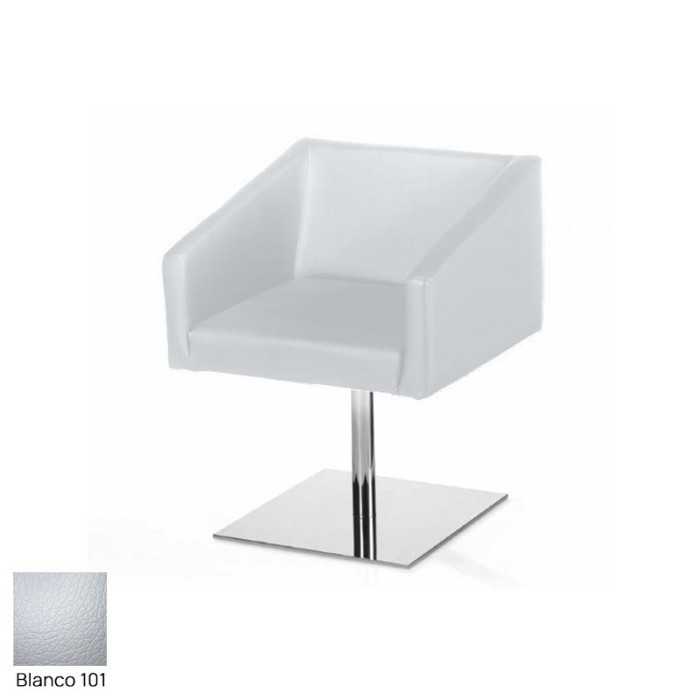 Silla para salas de espera T-Roc-2, base cromada, tapizado