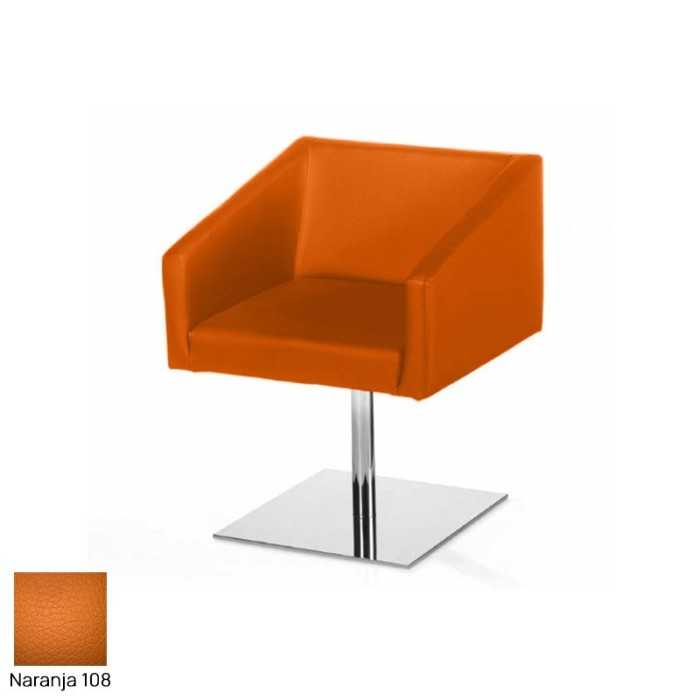 Silla para salas de espera T-Roc-2, base cromada, tapizado