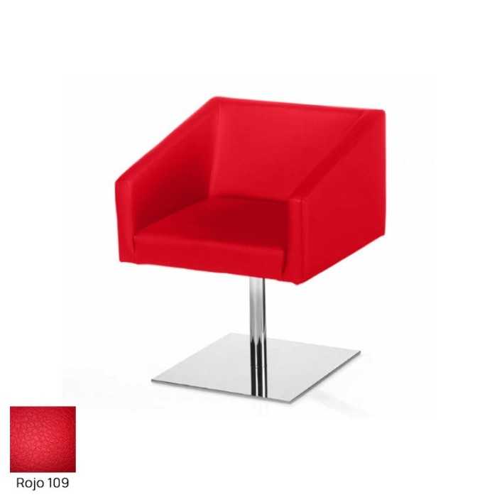 Silla para salas de espera T-Roc-2, base cromada, tapizado