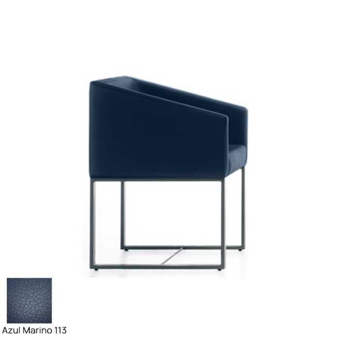 Silla para salas de espera T-Roc-1, pie fijo rectangular, tapizado