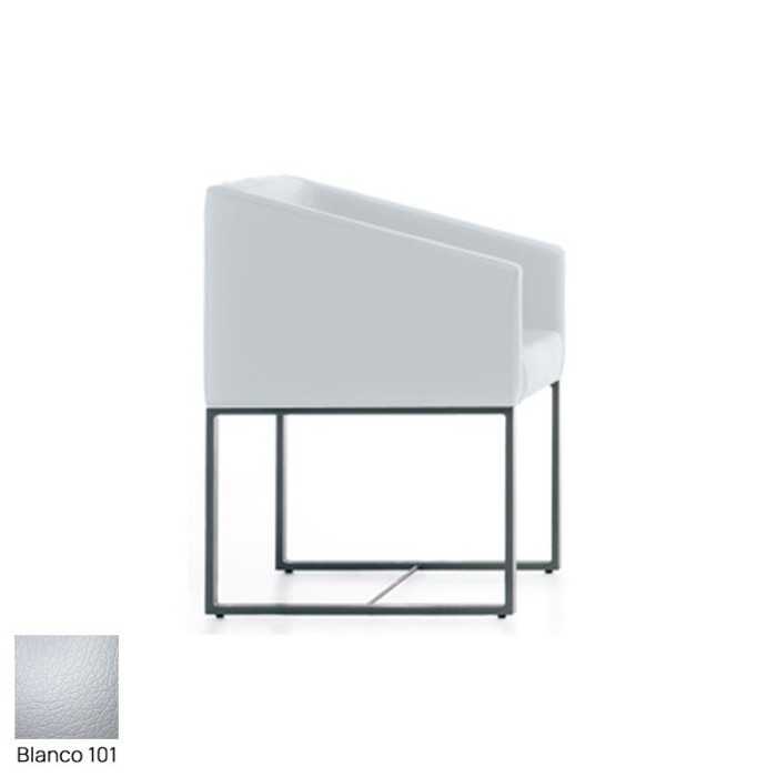 Silla para salas de espera T-Roc-1, pie fijo rectangular, tapizado