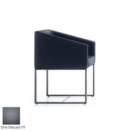 Silla para salas de espera T-Roc-1, pie fijo rectangular, tapizado