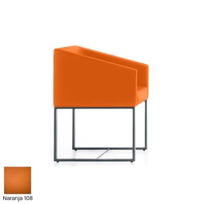 Silla para salas de espera T-Roc-1, pie fijo rectangular, tapizado