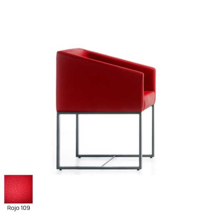 Silla para salas de espera T-Roc-1, pie fijo rectangular, tapizado