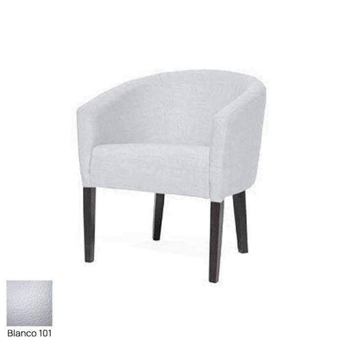Silla salas de espera TROPIC, 1 plaza, patas de madera wengué