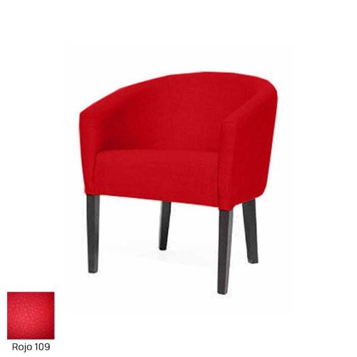 Silla salas de espera TROPIC, 1 plaza, patas de madera wengué