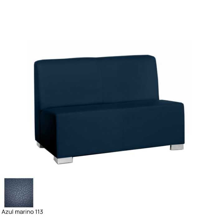 Sillón salas de espera P-KAR, acolchado y tapizado, sin brazos, 2 plazas