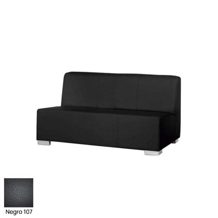 Sillón salas de espera P-KAR, acolchado y tapizado, sin brazos, 3 plazas