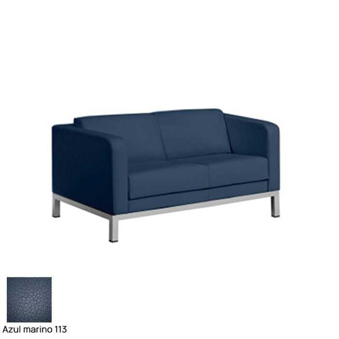 Sofá sala de espera DRUQUA, patas rectangulares, 2 plazas