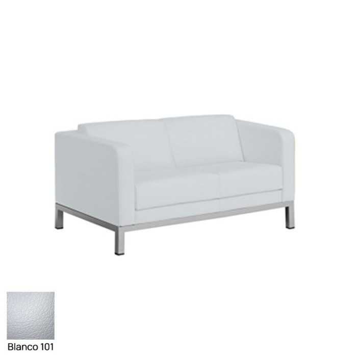 Sofá sala de espera DRUQUA, patas rectangulares, 2 plazas