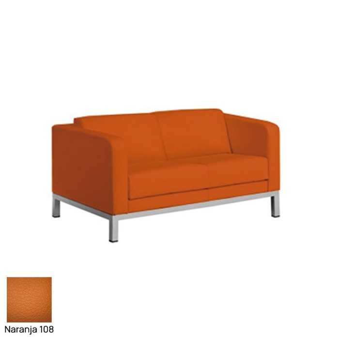 Sofá sala de espera DRUQUA, patas rectangulares, 2 plazas