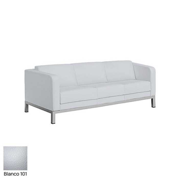 Sofá sala de espera DRUQUA, patas rectangulares, 3 plazas