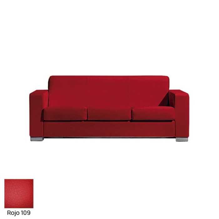 Sofá para salas de espera LERMY, tapizado, gran acolchado, 3 plazas