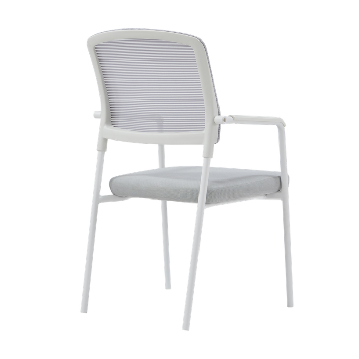 Pack 4 Sillas confidente apilable modelo NAIROBI de Euromof, blanca