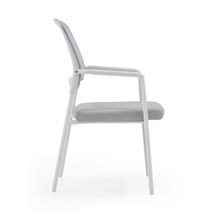 Pack 4 Sillas confidente apilable modelo NAIROBI de Euromof, blanca