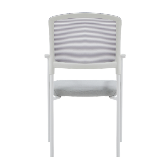 Pack 4 Sillas confidente apilable modelo NAIROBI de Euromof, blanca