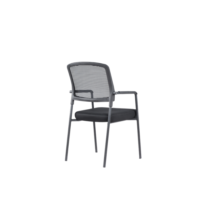 Pack 4 Sillas confidente apilable modelo NAIROBI de Euromof, negra