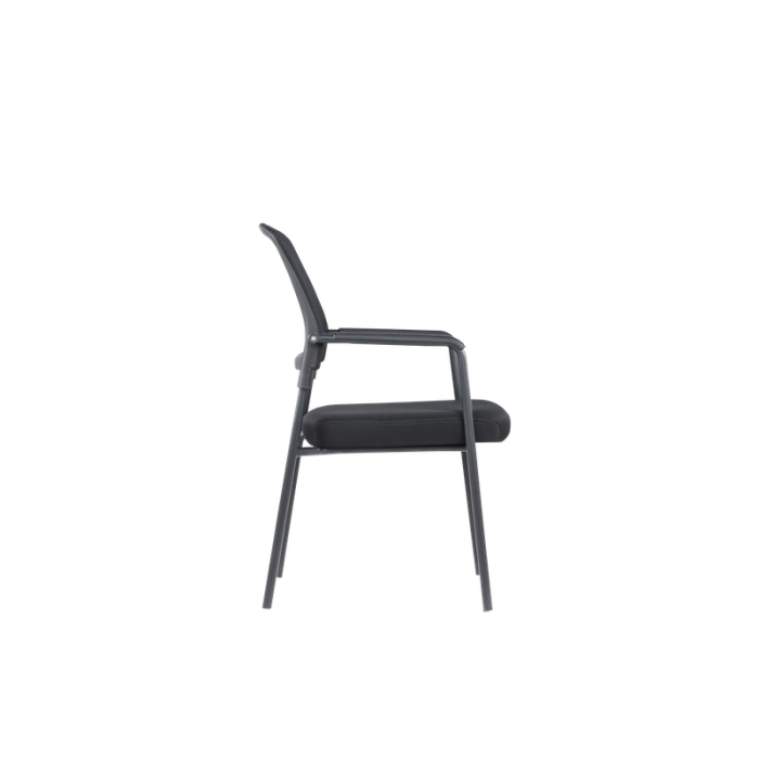 Pack 4 Sillas confidente apilable modelo NAIROBI de Euromof, negra