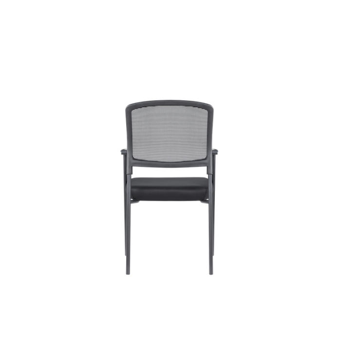 Pack 4 Sillas confidente apilable modelo NAIROBI de Euromof, negra