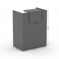 Mostrador MOBI 80 cm grafito
