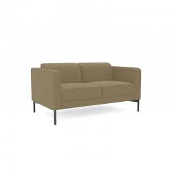 Sofá sala de espera DRUQUA, patas rectangulares, 2 plazas