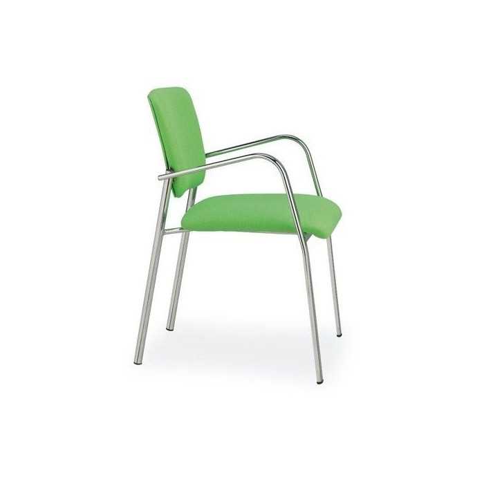 Silla confidente SELENE 2, asiento y respaldo acolchado y tapizado