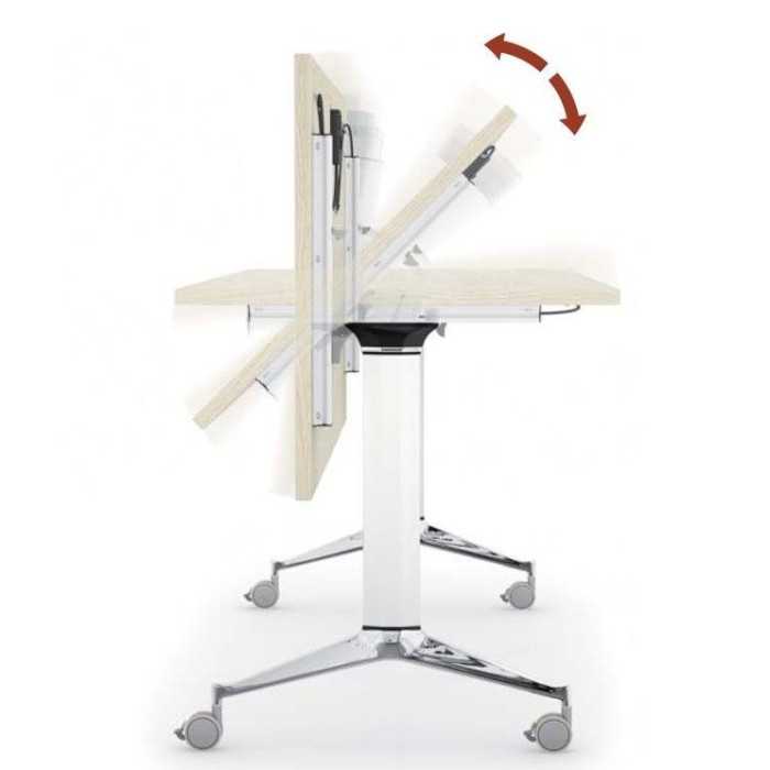Mesa colectividad plegable NET Rectangular con angulo