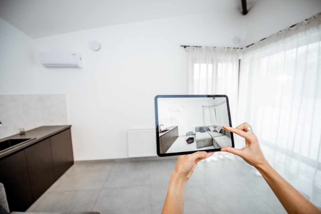 Using augmented reality to design interior